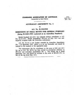AS B118-1953 AMDT 1                        [ Superseded ]