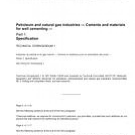 ISO 10426-1/Cor1:2010