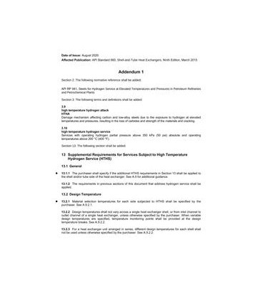 API Std 660 Addendum 1