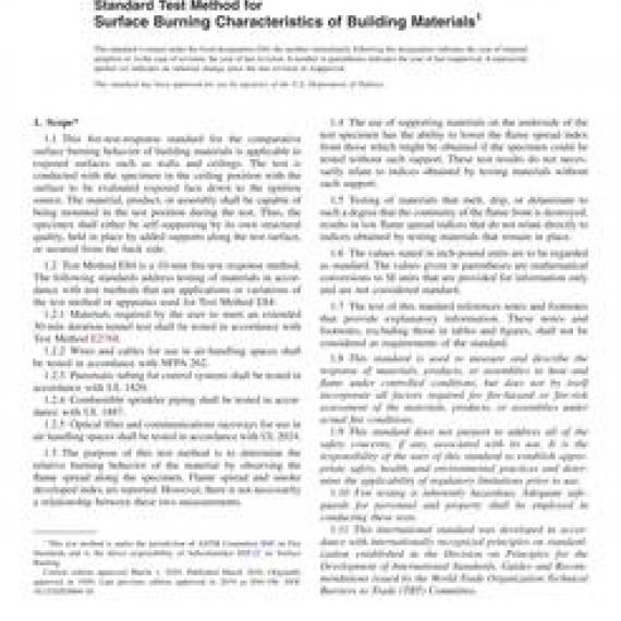 ASTM E84-20