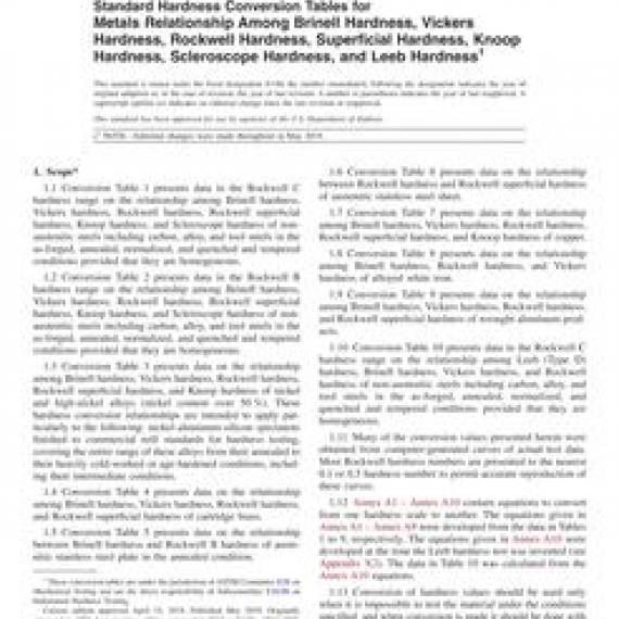 ASTM E140-12B(2019)e1