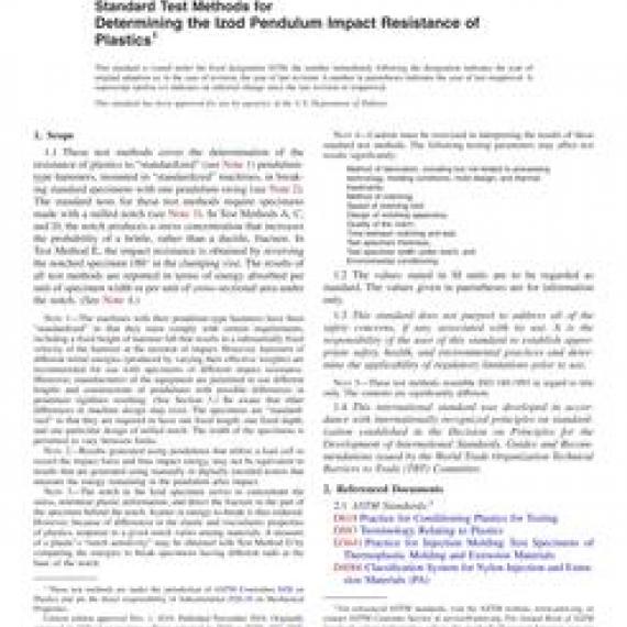 ASTM D256-10(2018)
