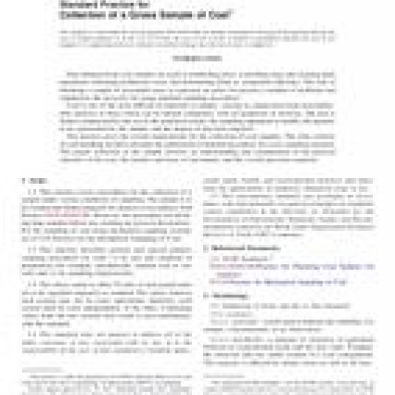 ASTM D2234/D2234M-17