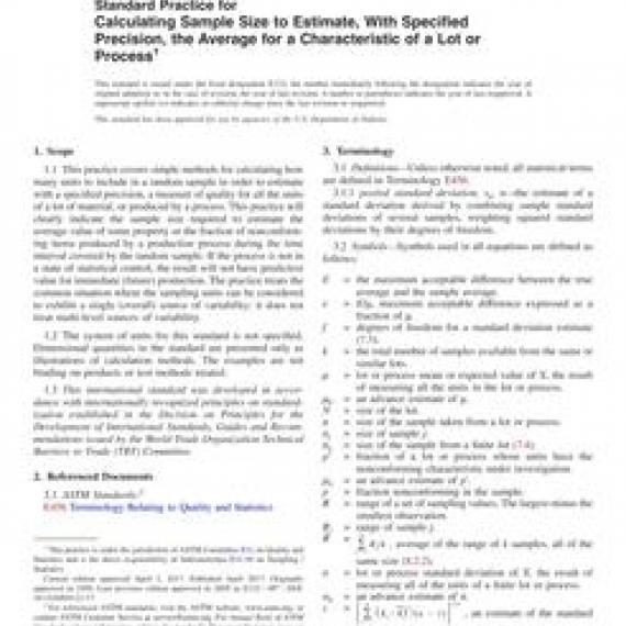 ASTM E122-17