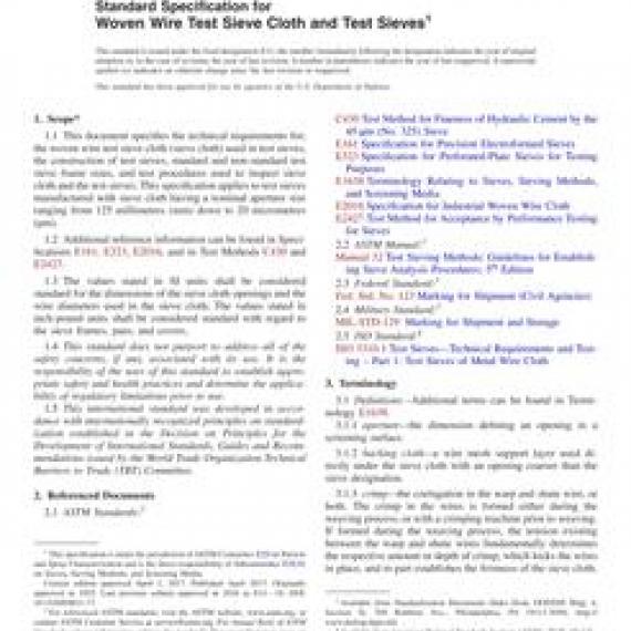 ASTM E11-17