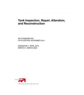 API Std 653 Individual Standard for Exam through July 2021