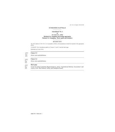 AS 1141.3.2-2012 Amd 1:2016