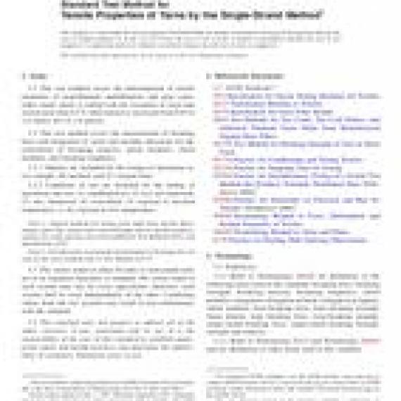 ASTM D2256/D2256M-10(2015)