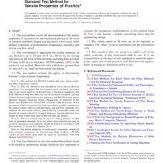 ASTM D638-14
