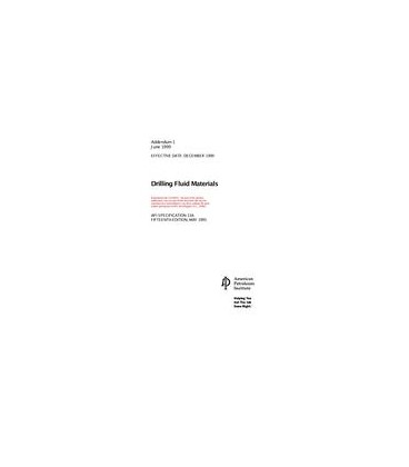 API 13A Addendum 1
