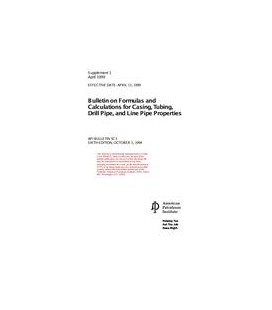 API 5C3 Supplement 1