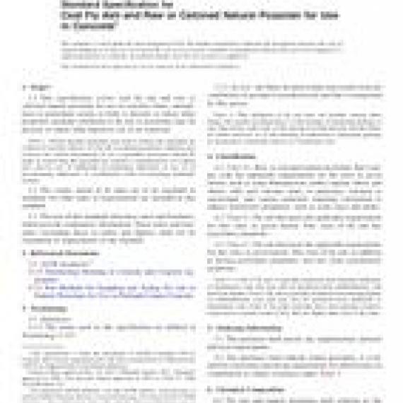 ASTM C618-12a
