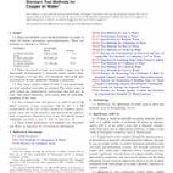 ASTM D1688-12