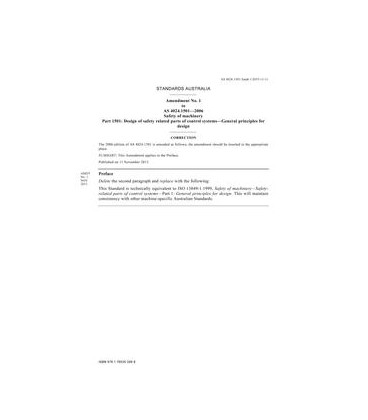 AS 4024.1501-2006 Amd 1:2015