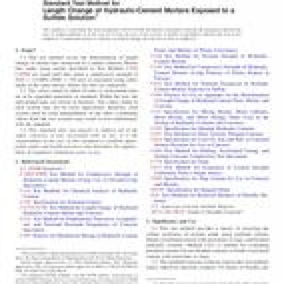 ASTM C1012/C1012M-10