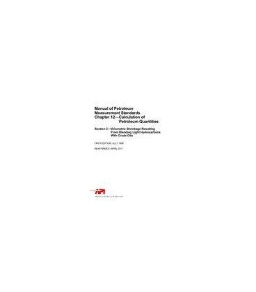 API MPMS Chapter 12.3 (R2011)