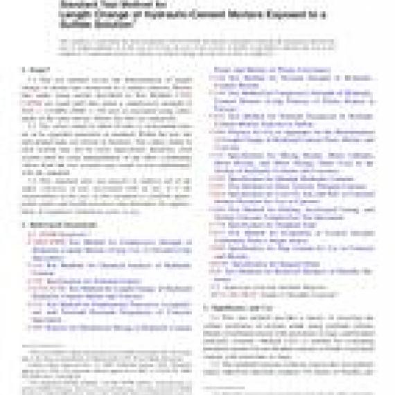 ASTM C1012/C1012M-09