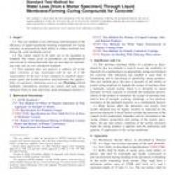ASTM C156-09a