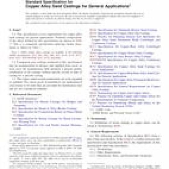 ASTM B584-09a