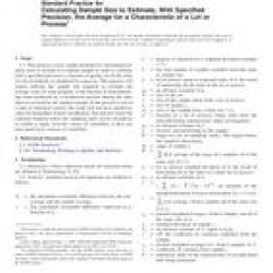 ASTM E122-09
