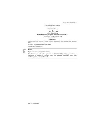 AS 4024.1603-2006 Amd 1:2015