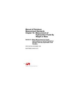 API MPMS Chapter 16.2 (R2017)