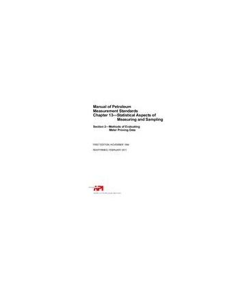 API MPMS Chapter 13.2 (R2016)