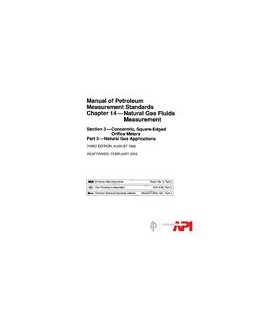 API MPMS Chapter 14.3 Part 3 (R2009)