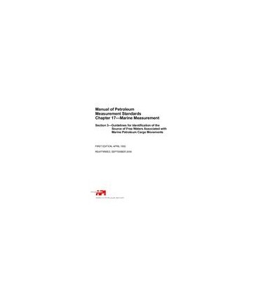 API MPMS Chapter 17.3 (R2009)