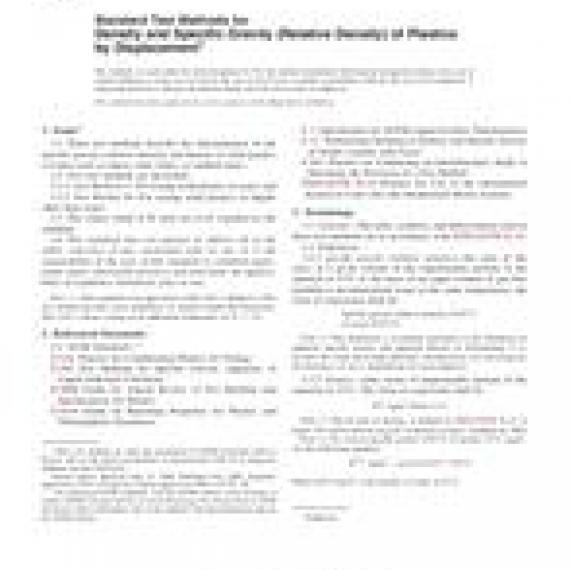 ASTM D792-08