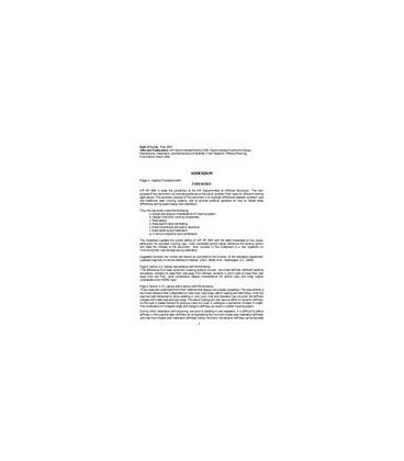 API RP 2SM Addendum